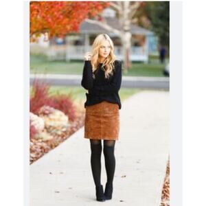 Gap jeans stretch Brown Corduroy Mini skirt size 6